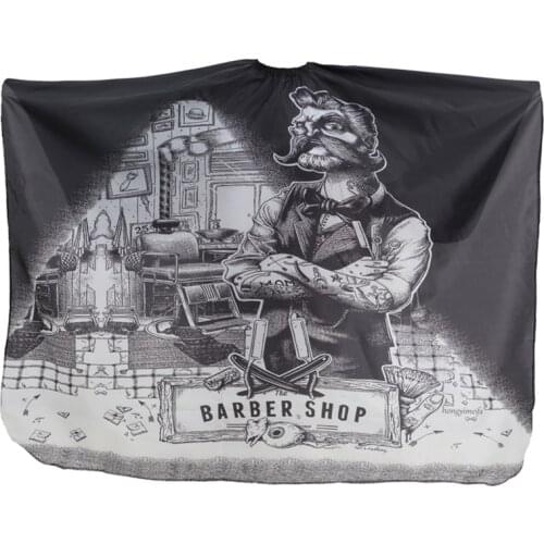 Black/white Professional Hairdressing Cape Hair Cut Salon Barber Cloth Wrap Protect Gown Apron Hair Coloring Barber Supplies