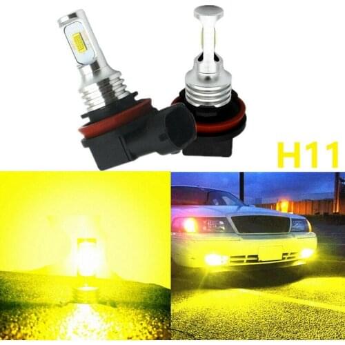 H11 H8 H16 80W 4000LM 3000K Yellow Tech LED Fog Lights Conversion Bulbs Kit