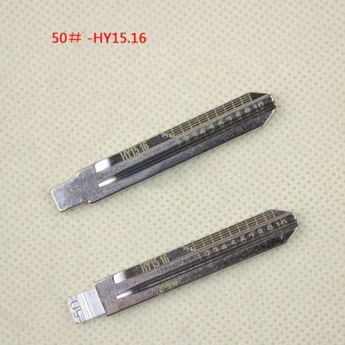 HY15 Y16 Engraved Line Key Blade For Hyundai Kia Scale Shearing Teeth Cutting Key Blank (No 33 and No 50)