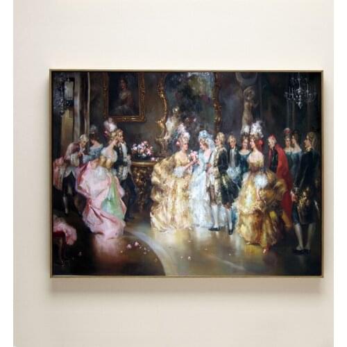 Classical court people palace noblemans wedding canvas printings oil painting printed on cotton wall art decoration picture