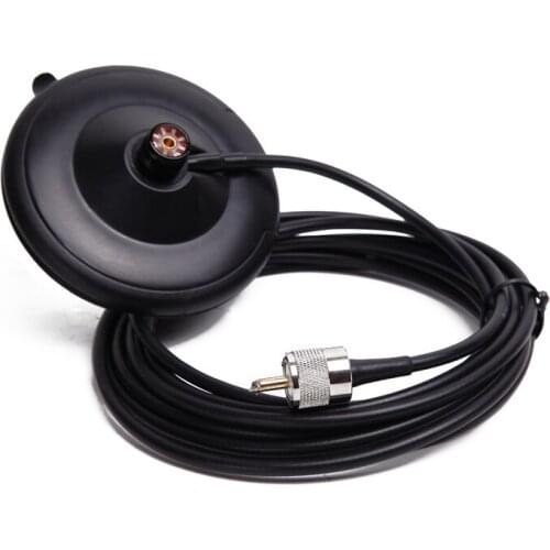 K707M Super Vacuum Type Magnetic Mount Bracket 4M RG58/U Coaxial Cable for Yaesu Kenwood Motorola TYT QYT Mobile Radio Antenna