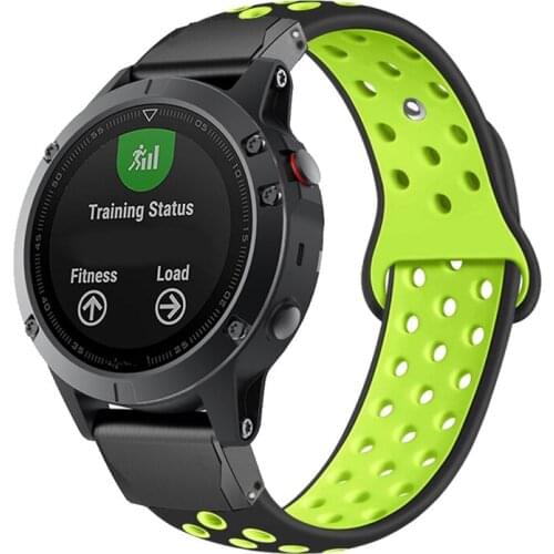 Metal Easy Fit Strap For Garmin Fenix 6X 6 6S Pro 5X 5 5Plus 3HR Forerunner 935 Silicone Breathabl Band Quick Release Wirstband