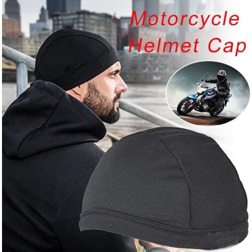 Motorcycle Moisture Wicking Cooling Skull Capacete Para Moto Cap Motorcycle Helmet Inner Liner Beanie Motocross Helmet Open Face