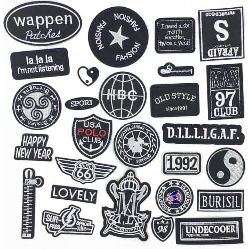 Cartoon Hot Melt Adhesive Badge Patch Embroidery Clothes Stickers DIY Ironing Clothing Denim Jacket Accessories Sewing Decals
