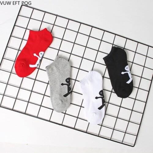 Men and women socks on the villain pattern sock personality funny good luck socks fashion
