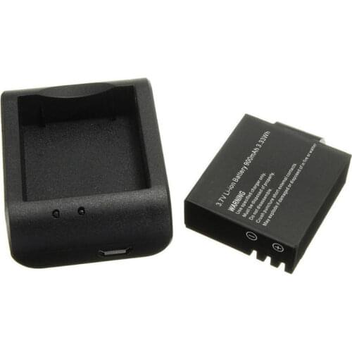 Set 3.7V 900mAh Battery with Single Port USB Battery Charger for Sjcam M10 Sj4000 Sj5000 PLUS Sj7000 Action Camera Accessory