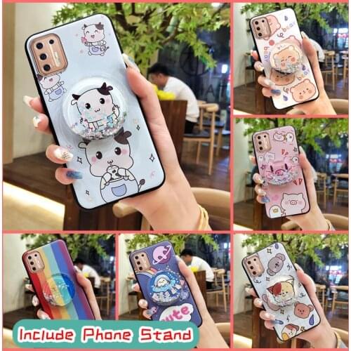 New Arrival Cute Phone Case For MOTO G9 Plus TPU Back Cover drift sand Anti-dust Durable