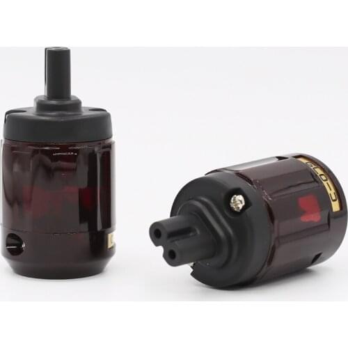 New Hifi C-079 Figure 8 IEC C7 Plug Audio Power Cable IEC Female Electrical Plug Socket adapter connector