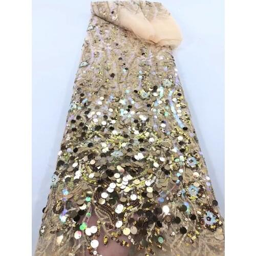 New style hot-selling beautiful multicolor large sequined mesh embroidery, suitable for fashionable ladies' skirts