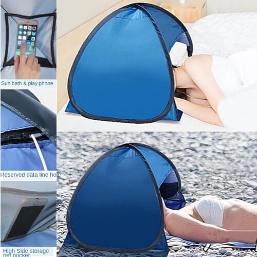 Open In 2 Seconds Automatically Open Beach Shade Tent Sunbathing 1 Person Beach Tent 1 Person Ultralight Tent