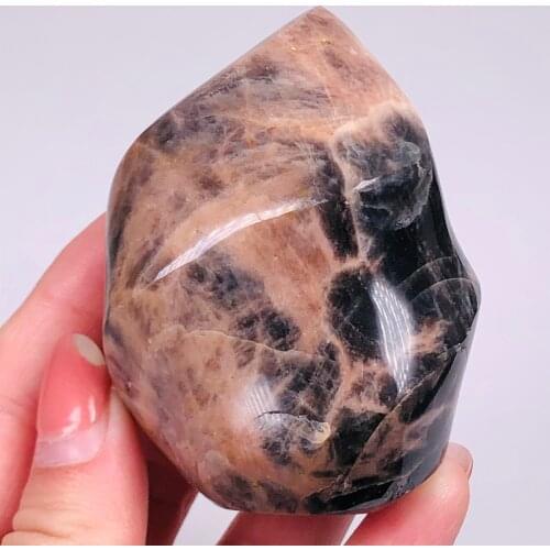 Natural Moonlight Ash Torch Crystal Quartz Bullet Shape Minerals Gemstone Gifts Decoration