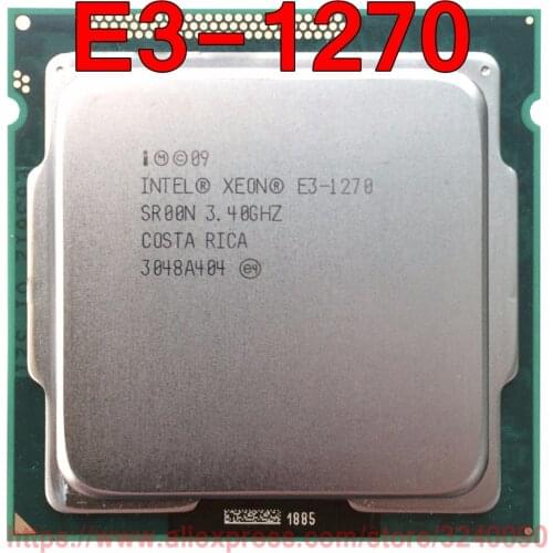 Original Intel CPU Xeon E3-1270 SR00N Processor 3.40GHz 8M Quad-Core E3 1270 Socket 1155 free shipping speedy ship out