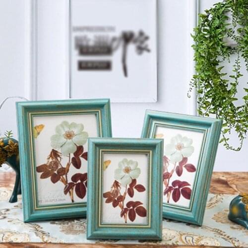Retro Nostalgic Photo Frame Rectangle Wall-mounted Photo Frame Picture Display Ornaments Living Room Corridor Bedroom Decor