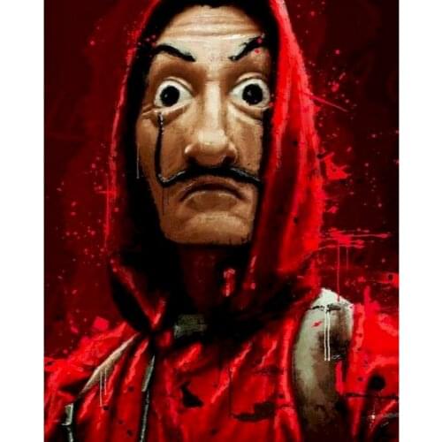 Painting By Number Cloak Monster Figures Oil Picture Acrylic Paint Color Handmade Drawing By Number For Adults Frame On Canvas