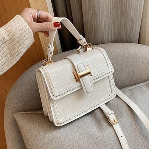 Luxury Brand Womens Bags 2021 Fashion Quality PU Leather Female Shoulder Messenger Bags Stone Pattern Crossbody Bags Handbags