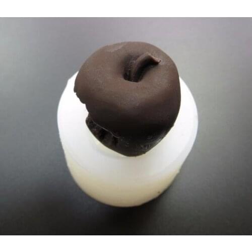 SG0003 Apple With a Bite Shaped Silicone Mold Cake Decoration Fondant Cake 3D soap mould handmade soap making Candle moulds