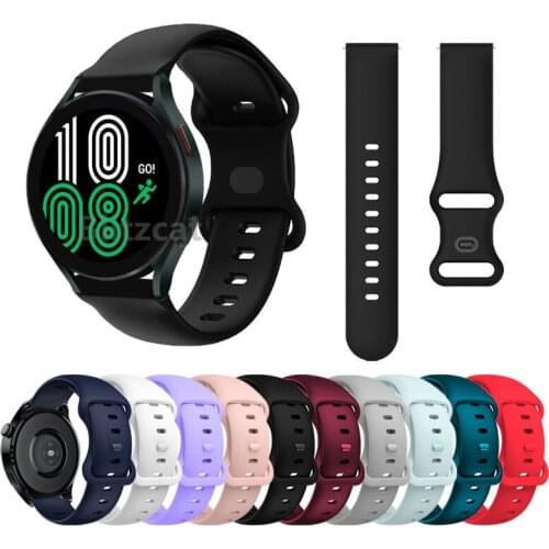 Silicone Watchband For Samsung Galaxy Watch 4 44MM 40MM / Galaxy 4 Classic 46mm 42MM Active 4 band Strap Wristband Bracelet belt
