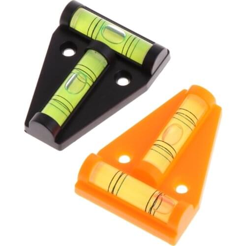1Pc T Type Bubble Spirit Level Measuring Device Triangular Plastic Indicator