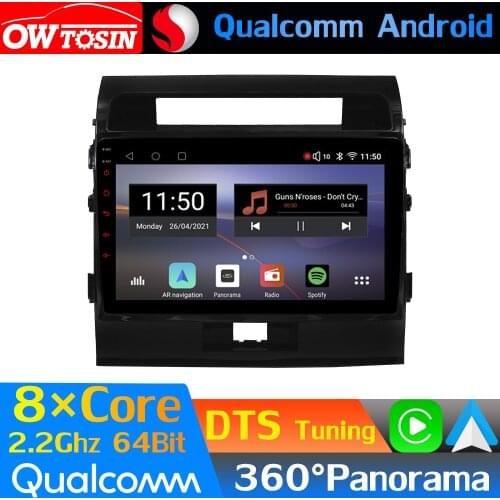 Qualcomm 8Core Android Car Media For Toyota Land Cruiser LC200 200 2007-2015 GPS 360 Panoramic Radio CarPlay HDMI DTS HIFI WiFi