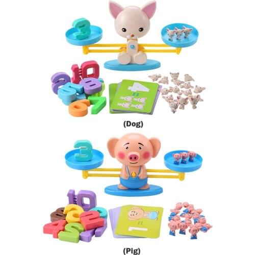 1 Set Digital Scale Balance Toy Children Math Early Learning Educational Toys Develop Intelligence Endless Happiness