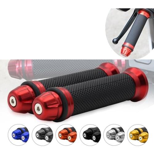 1 Pair Anti-Slip Motorcycle grips hand Handlebar Bar Grips Bicycle Rubber Motorcycle Mountain Cycle Handle Handlebar Bar Grips
