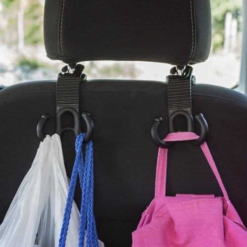 2pcs Auto Seat Back Hook Cargo Organizer Trunk Bag Holder Hanger Car Luggage Hook Claw Shape Universal