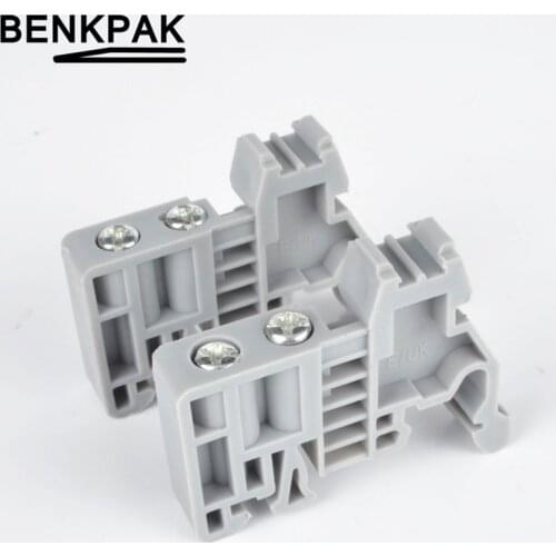 2pcs UK Terminal Block circuit breaker Din Rail Clips