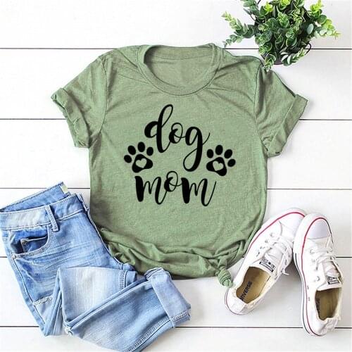 2020 Dog Mom Shirts Dog Lover Tees Fur Mama Shirt Dog Mama Shirt Cute Tops