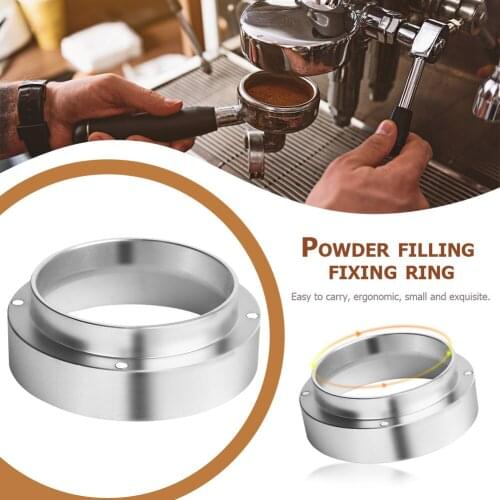 Practical Coffee Powder Tool Aluminum Anti-drop Dosing Funnel Ring for Replacement Coffee Tamper Brewing Bowl Rings dropshipping