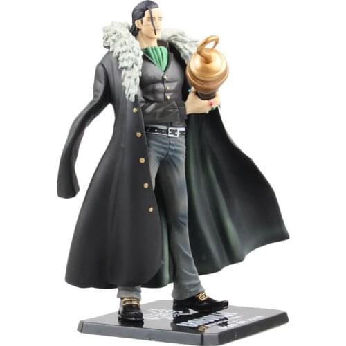 One Pieces Anime Model Shichibukai Desert King Sir Crocodile Action Figure Statue Collection Toy Desktop Decoration Figma