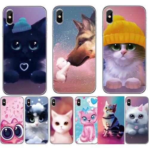 Case For Wiko Y81 Y61 Y62 Y51 power U20 U10 U30 View 5 5 plus Upulse Sunny 5 lite Lovely cartoon cats soft TPU back phone cover