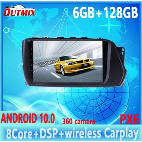 For Hyundai verna 2017-2019 GPS Radio Navigation Player PX6 6G+128G ROMAndroid10. 0 Car DVD Stereo Multimedia Recorder Head Unit