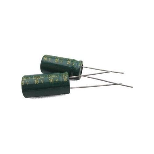100% NEW 16V1500UF 16V 1500UF 10mm*20mm Electrolytic Capacitor