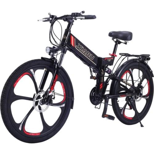 Mountain Bike Electric 2 Wheels Electric Bicycles 300W 48V 40KM/H Foldable 6 Spoke Electric Bicycle E Bike Hidden Battery