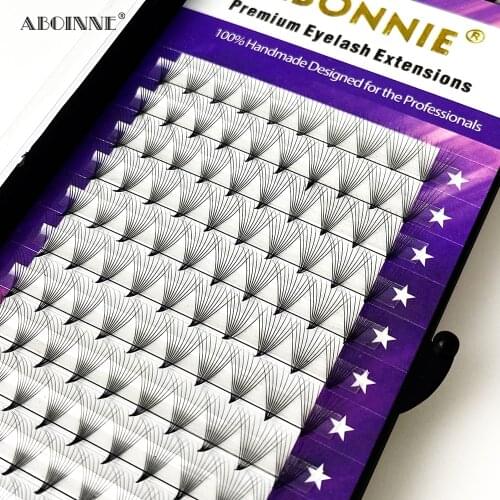 Abonnie 10D Sharper Premade Volume Fans 0.07mm C D Curl 8-15mm Latest Style Russion False Sharper Eyelashes Makeup