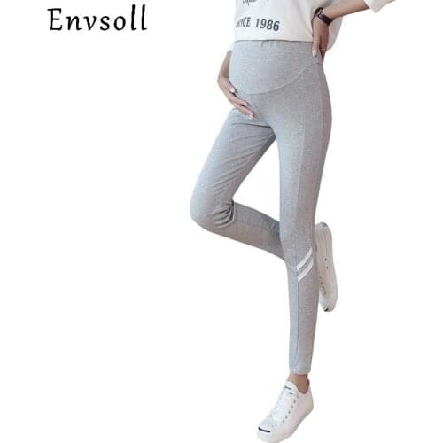 Envsoll 2018 Spring Autumn Maternity Leggings Pregnancy Belly Pants For Pregnant women Maternity Thin Trousers Clothes Leggings
