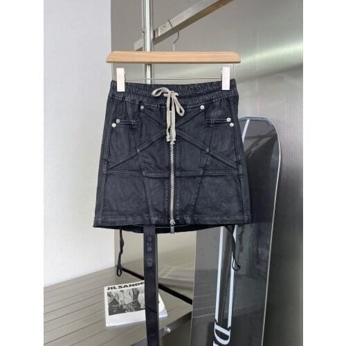 Summer Fashion 2021SS New Women Black Denim A-Line Sexy Casual Skirt For Female Gdnz 5.22