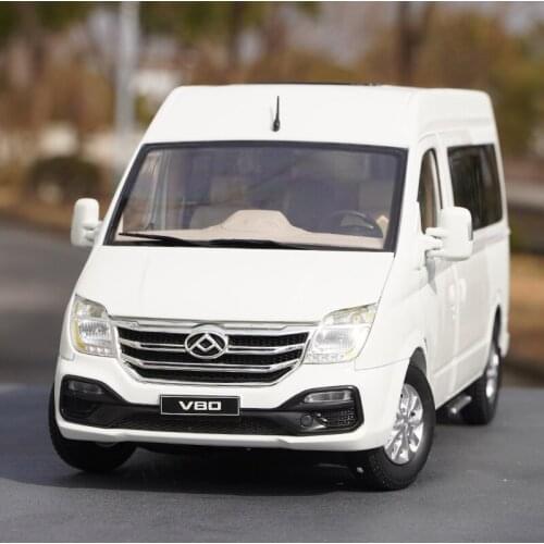 1/18 Metal alloy die-casting simulation car model SAIC MAXUS V80 minivan Toys for children Family display