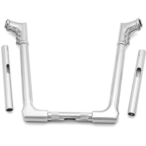 Motorcycle Parts Chrome 14" Horn Ape Hanger Handlebar Seamless Steel Pipe For Harley Most Dyna Softail Sportster XL 883 1200