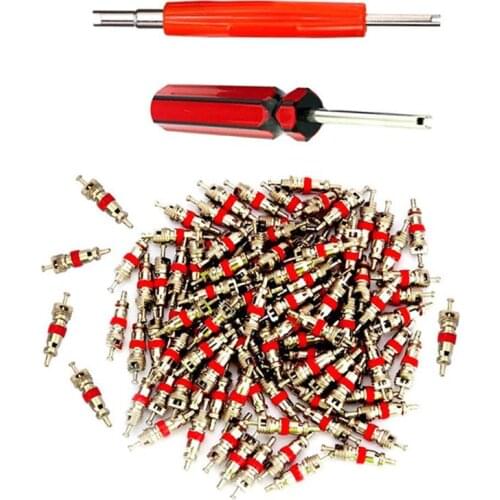 102PCS/Set Car Tyre Valve Stem Core Dual Single Head Remover Auto Tire Repair Tool Set