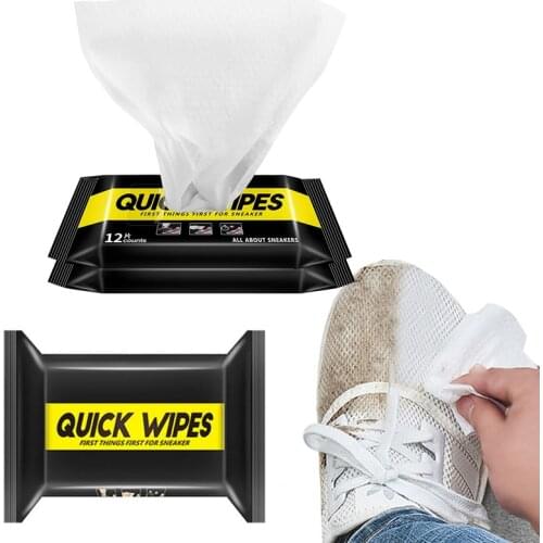 Disposable Shoe Wipes Portable White Shoe Artifact Cleaning Tools Care Shoes Useful Fast Scrubbing Quick Clean Wipes