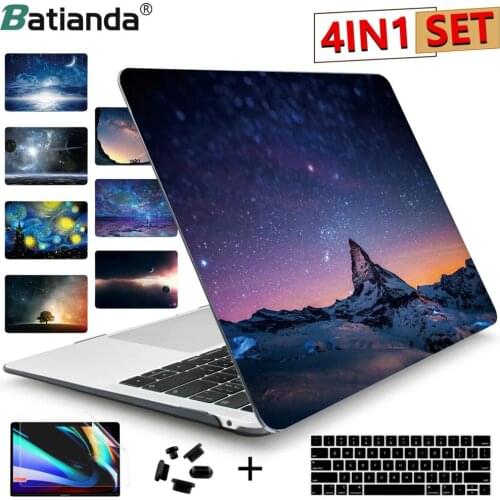Print Crystal Clear Hard Case for 2019 2020 New Macbook Pro Retina 13 15 A2338 A2289 A1706 A1989 Touch Bar Cover Air 13.3 inch