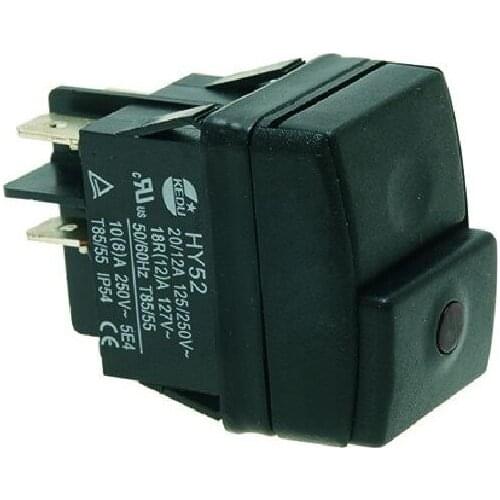 Rancilio Black Bipolar Switch 16a 250v