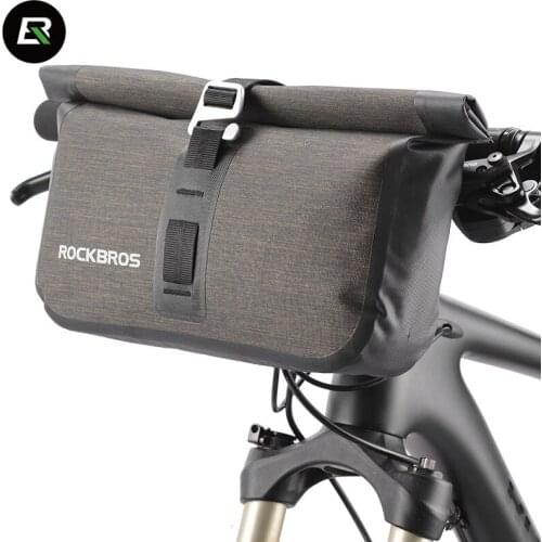 Rockbros Mountain Road Bike Bag Waterproof Rainproof MTB Bicycle Bag Cycling Handlebar Bag Front Basket Pannier Bike Accessories