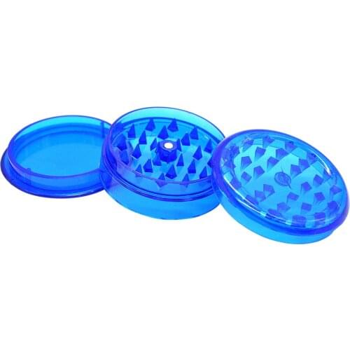 Hand Muller 3 Layer 60mm Kitchen Use Round Shape Hard Plastic Herbal Herb Cigar Tobacco Grinder Smoke Spice Crusher Color Random