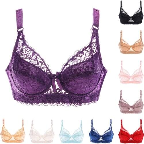 Sexy Gather Push Up Bra Underwire Lace Brassiere Underwear Lady lace intimates Sexy lingerie Ladies Plus size Undrwear