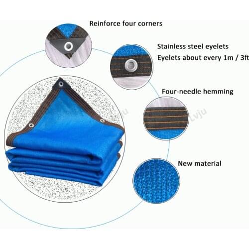 Lvju Shade Net Outdoor Terrace And Garden Decoration Blue Awnings Nets