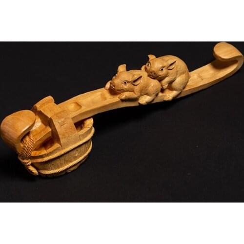 Everything Is Good Pig Statue Animal Ruyi Feng Shui Ornament Home Decors Creative Business Gift Wall Ornaments