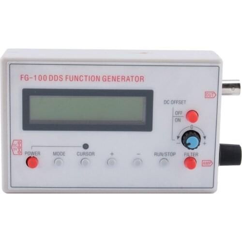 Hot Sale High Professional FG-100 DDS Function Signal Generator Frequency Counter 1Hz - 500KHz Lab Meaasuring Instrument