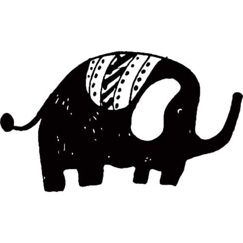 Funny Elephant Car Stickers Motorcycle Decals Waterproof Decals PVC 15cm X 12cm